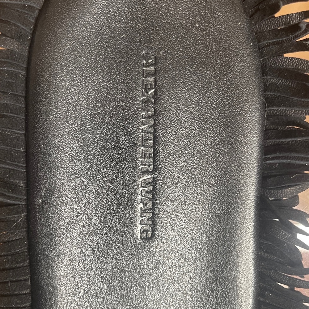Alexander Wang Black suede Slide Sandals sz39/9 - Picture 2 of 8